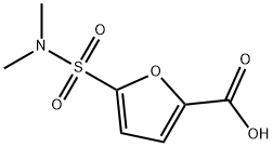 5-(二甲基氨磺酰基)呋喃-2-羧酸 结构式