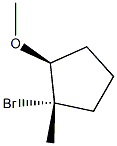 Cyclopentane, 1-bromo-2-methoxy-1-methyl-, (1R,2R)-rel- (9CI) 结构式