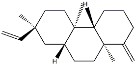 (4aS,8aα)-Tetradecahydro-4bβ,7,10aβ-trimethyl-1-methylene-7α-vinylphenanthrene 结构式