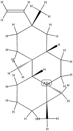 (3aS,4aS,6aα,8S,10bα)-Tetradecahydro-3a,8,10aβ-trimethyl-8-vinylcyclopropa[j]phenanthrene 结构式