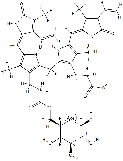 bilirubin glucoside 结构式