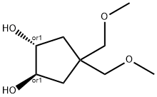 1,2-Cyclopentanediol,4,4-bis(methoxymethyl)-,(1R,2R)-rel-(9CI) 结构式