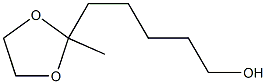 2-Methyl-1,3-dioxolane-2-(1-pentanol) 结构式