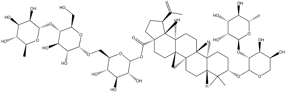 苦苏花皂苷C 结构式