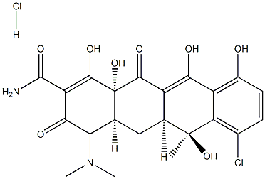 chlortetracycline hydrochloride 结构式