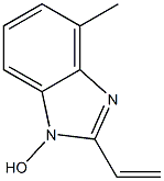 1H-Benzimidazole,2-ethenyl-1-hydroxy-4-methyl-(9CI) 结构式