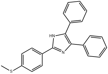 2-[4-(methylsulfanyl)phenyl]-4,5-diphenyl-1H-imidazole 结构式