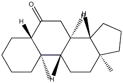 5α-Androstan-6-one 结构式