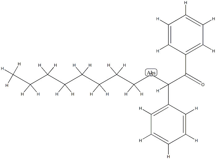 α-Phenyl-α-octyloxyacetophenone 结构式
