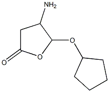 2(3H)-Furanone,4-amino-5-(cyclopentyloxy)dihydro-(9CI) 结构式