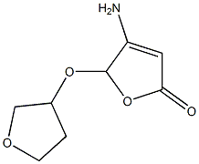 2(5H)-Furanone,4-amino-5-[(tetrahydro-3-furanyl)oxy]-(9CI) 结构式