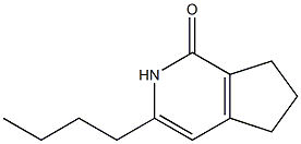 1H-Cyclopenta[c]pyridin-1-one,3-butyl-2,5,6,7-tetrahydro-(9CI) 结构式