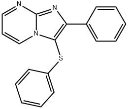 2-phenyl-3-(phenylthio)imidazo[1,2-a]pyrimidine 结构式