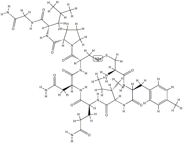 oxytocin, MePhe(2)- 结构式