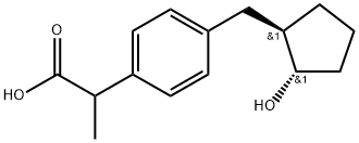外消旋反式-洛索洛芬醇 结构式