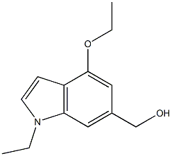 1H-Indole-6-methanol,4-ethoxy-1-ethyl-(9CI) 结构式