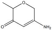 2H-Pyran-3(6H)-one,5-amino-2-methyl-(9CI) 结构式