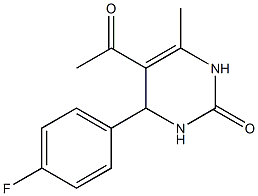 2(1H)-Pyrimidinone,5-acetyl-4-(4-fluorophenyl)-3,4-dihydro-6-methyl-(9CI) 结构式