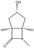 6-Azabicyclo[3.2.0]heptan-7-one,3-hydroxy-6-methyl-,(1R,3R,5S)-rel-(9CI) 结构式