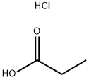 盐酸 – 丙酸 溶液 结构式