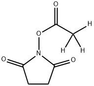 乙酸-D3, 2,5-二氧代吡咯烷-1-基酯 结构式