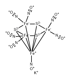 heptanitrosyltri-mu3-thioxotetraferrate(1-) 结构式