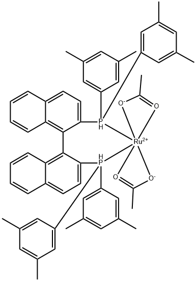 (R)-RU(OAC)2(DM-BINAP) 结构式