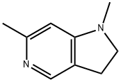 1H-Pyrrolo[3,2-c]pyridine,2,3-dihydro-1,6-dimethyl-(9CI) 结构式
