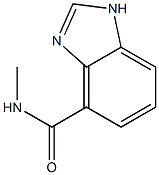 1H-Benzimidazole-4-carboxamide,N-methyl-(9CI) 结构式