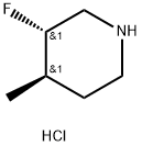 (3S,4R)-3-氟-4-甲基哌啶盐酸 结构式