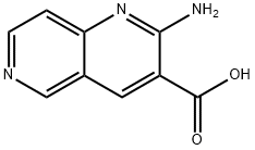 1,6-Naphthyridine-3-carboxylicacid,2-amino-(9CI) 结构式