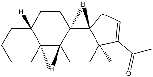 5α-Pregn-16-en-20-one 结构式