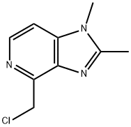 1H-Imidazo[4,5-c]pyridine,4-(chloromethyl)-1,2-dimethyl-(9CI) 结构式