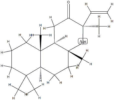 (3R,6aα,10bα)-Dodecahydro-3,4aβ,7,7,10aβ-pentamethyl-3β-vinyl-1H-naphtho[2,1-b]pyran-2-one 结构式