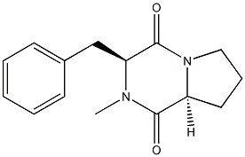 cyclo(prolyl-N-methylphenylalanyl) 结构式