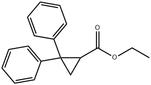 ethyl 2,2-diphenylcyclopropanecarboxylate 结构式