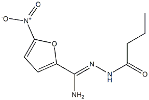 N(SUP.2)-BUTYROYL-5-NITRO-2-FUROHYDRAZIDEIMIDE 结构式