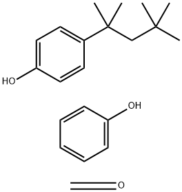 甲醛与苯酚和4-(1,1,3,3-四甲基丁基)苯酚的聚合物 结构式