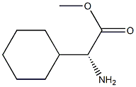 Cyclohexaneacetic acid, a-aMino-, Methyl ester, (aR)- 结构式