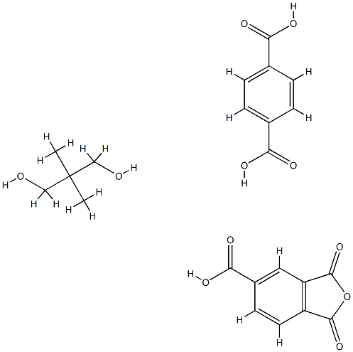 对苯二酸与1,2,4-苯三酸酐和新戊二醇酯的聚合物 结构式
