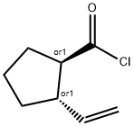 Cyclopentanecarbonyl chloride, 2-ethenyl-, (1R,2S)-rel- (9CI) 结构式