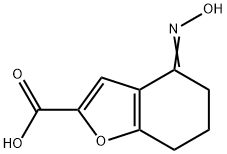 2-Benzofurancarboxylicacid,4,5,6,7-tetrahydro-4-(hydroxyimino)-(9CI) 结构式