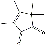 3-Cyclopentene-1,2-dione,3,4,5,5-tetramethyl-(9CI) 结构式