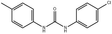 N-(4-chlorophenyl)-N'-(4-methylphenyl)urea 结构式