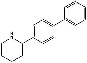 2-(4-phenylphenyl)piperidine 结构式