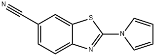 6-Benzothiazolecarbonitrile,2-(1H-pyrrol-1-yl)-(9CI) 结构式