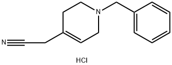 4-Pyridineacetonitrile, 1,2,3,6-tetrahydro-1-(phenylMethyl)-, hydrochloride (1:1) 结构式