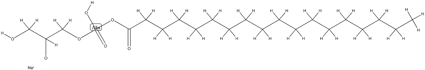 1-stearoyl-glycerophosphate 结构式