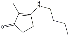 2-Cyclopenten-1-one,3-(butylamino)-2-methyl-(9CI) 结构式