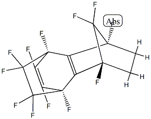 1,2,3,4,5,8,9,9,10,10,11,11-Dodecafluoro-1,4,5,6,7,8-hexahydro-1α,4α-ethano-5α,8α-methanonaphthalene 结构式